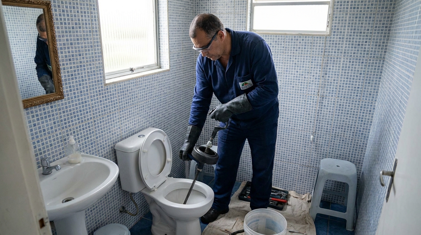 Desentupimento de vaso profissional em Vitória‑ES